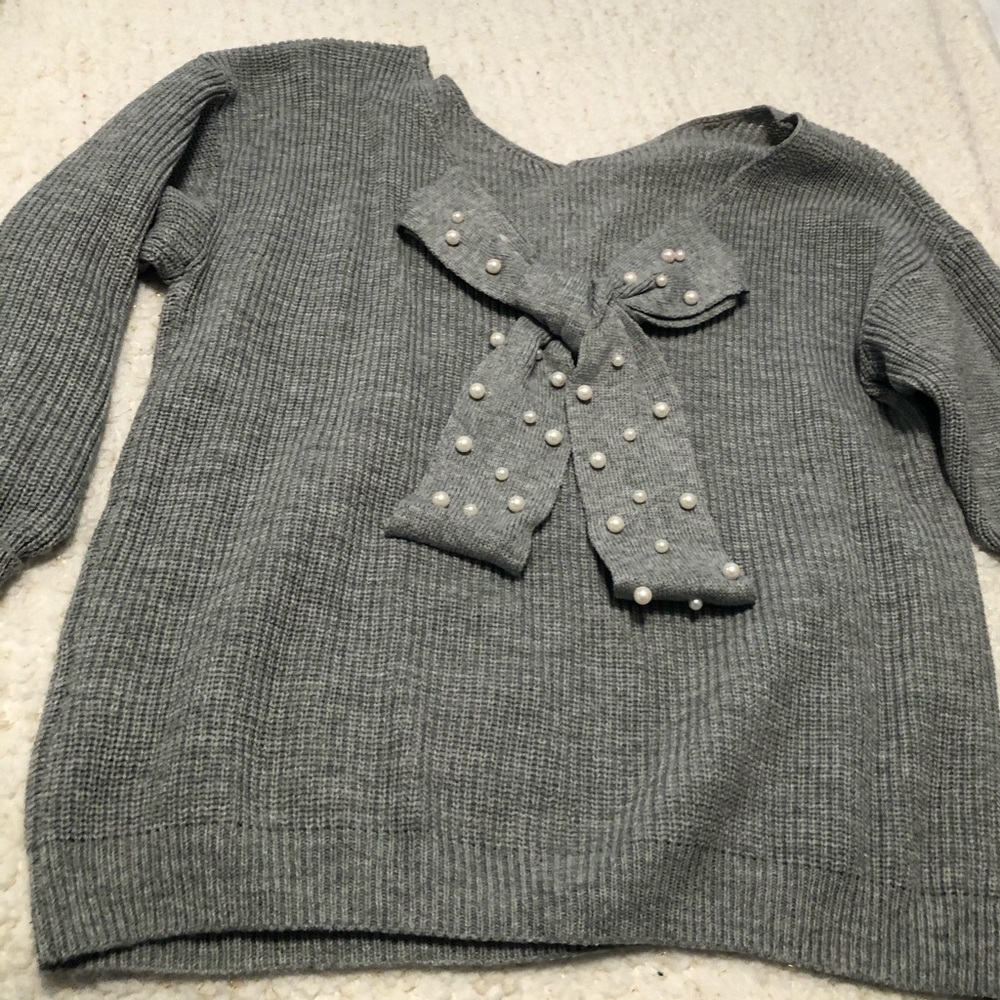 Bow Back Sweater